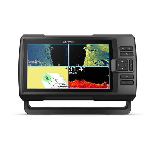 Commander Maintenant Sondeur Garmin Striker Vivid 9SV + sonde 77/200/455/800 KHz