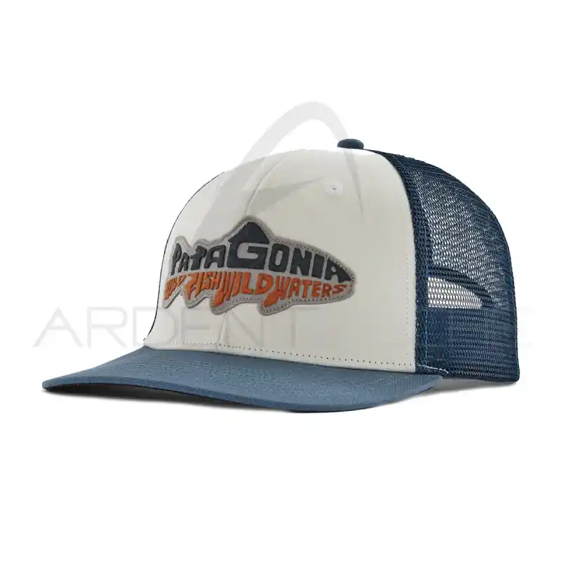Casquette PATAGONIA Take a Stand Trucker Hat wild waterline utility blue Dernier Modèle