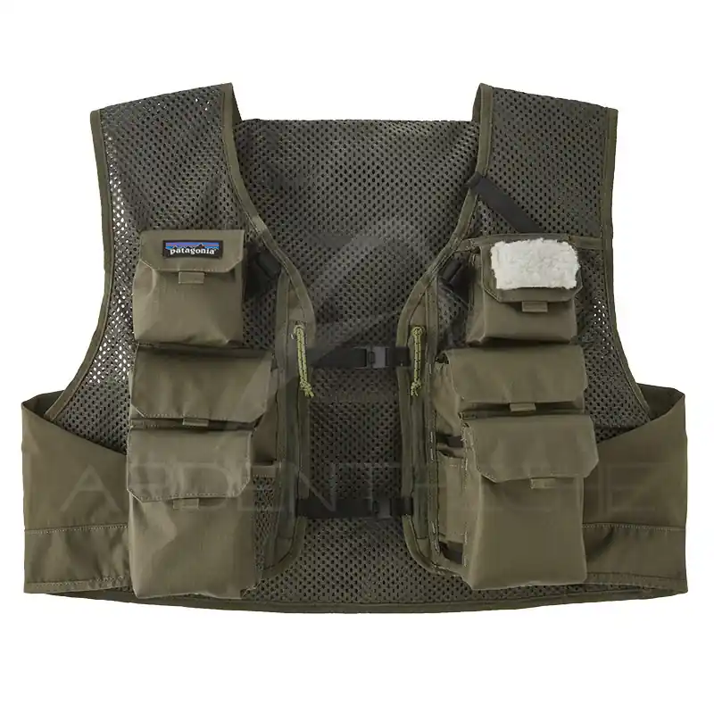 Gilet mouche PATAGONIA Stealth Pack Vest Basin Green Dernier Modèle