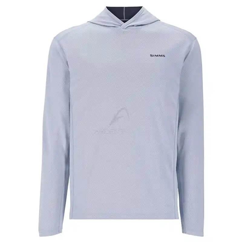 Commander Vite Tee shirt à capuche SIMMS BugStopper Hoody Steel Blue Heather