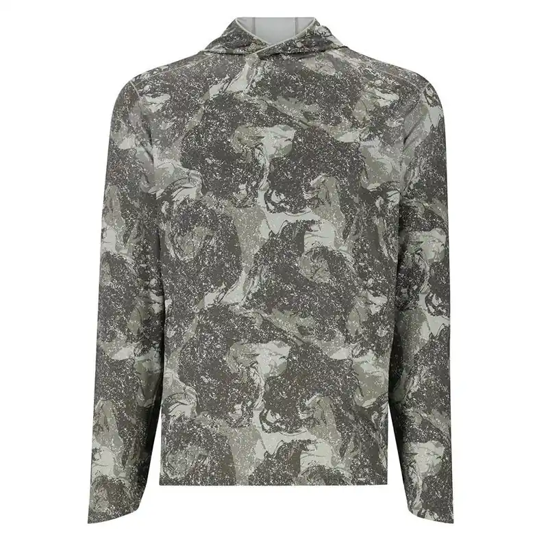Tee shirt SIMMS Solarflex Hoody Back Eddy Willow Nouveauté