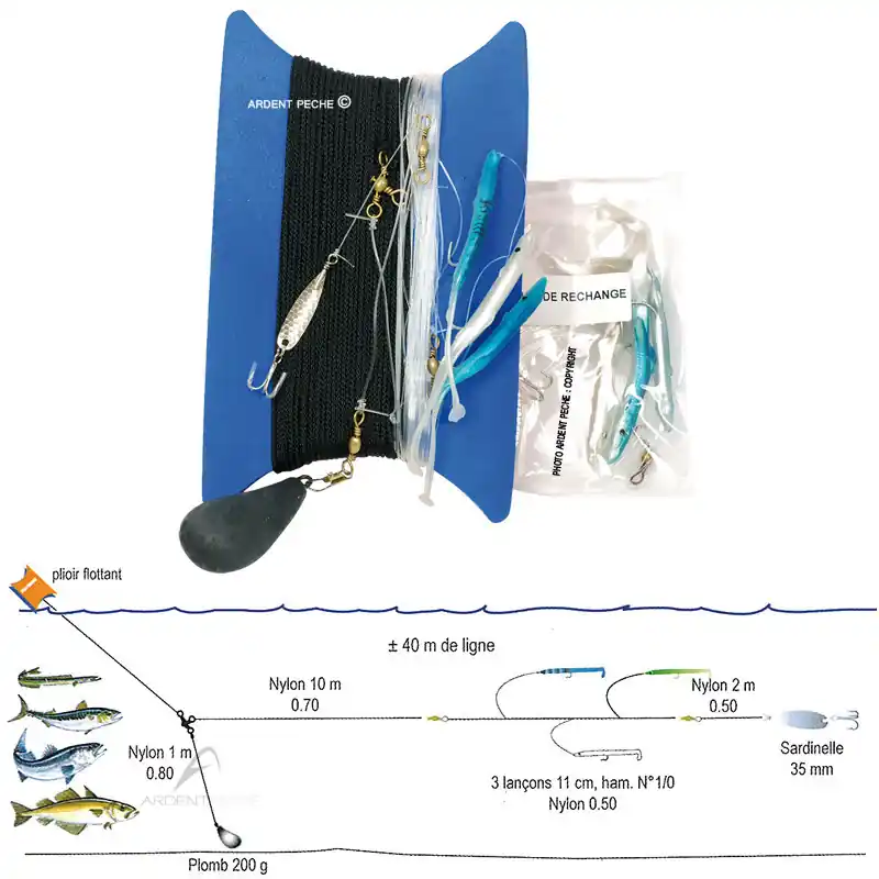 Meilleure Vente Traine bateaux lançons FLASHMER