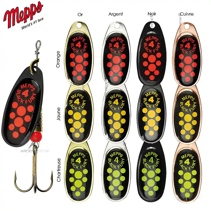 Cuiller MEPPS black furry Meilleur Choix