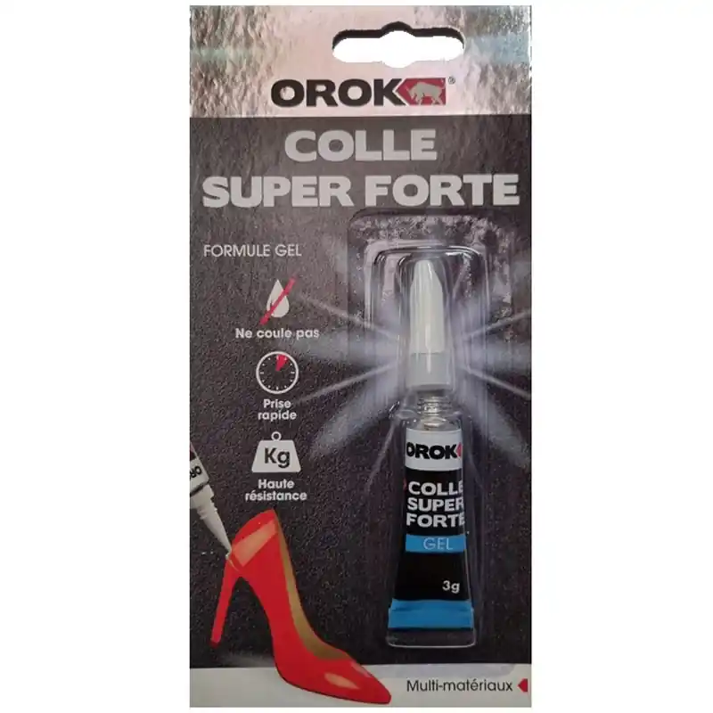 Certifié Colle Glue extra forte Orok gel 3gr
