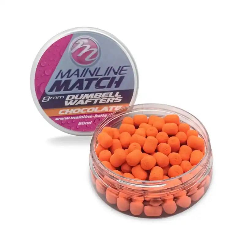 Nouveauté DUMBELL WAFTERS 8MM - ORANGE - CHOCOLATE 50G