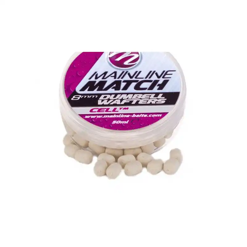 Dernier Modèle DUMBELL WAFTERS 8MM - WHITE - CELLTM 50G MAINLINE
