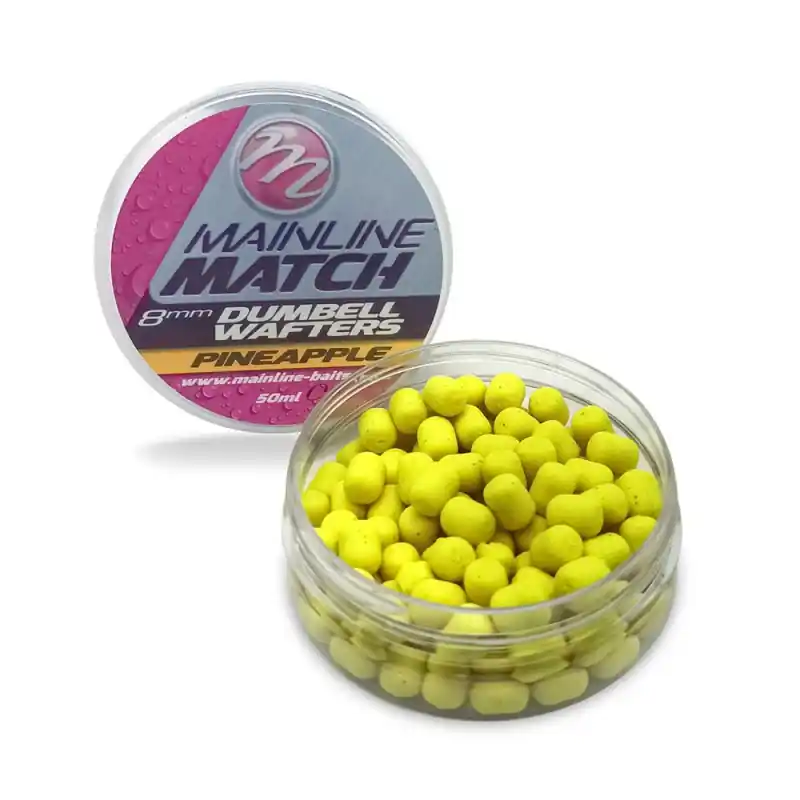 Expédition Rapide DUMBELL WAFTERS 8MM - YELLOW - PINEAPPLE 50G MAINLINE