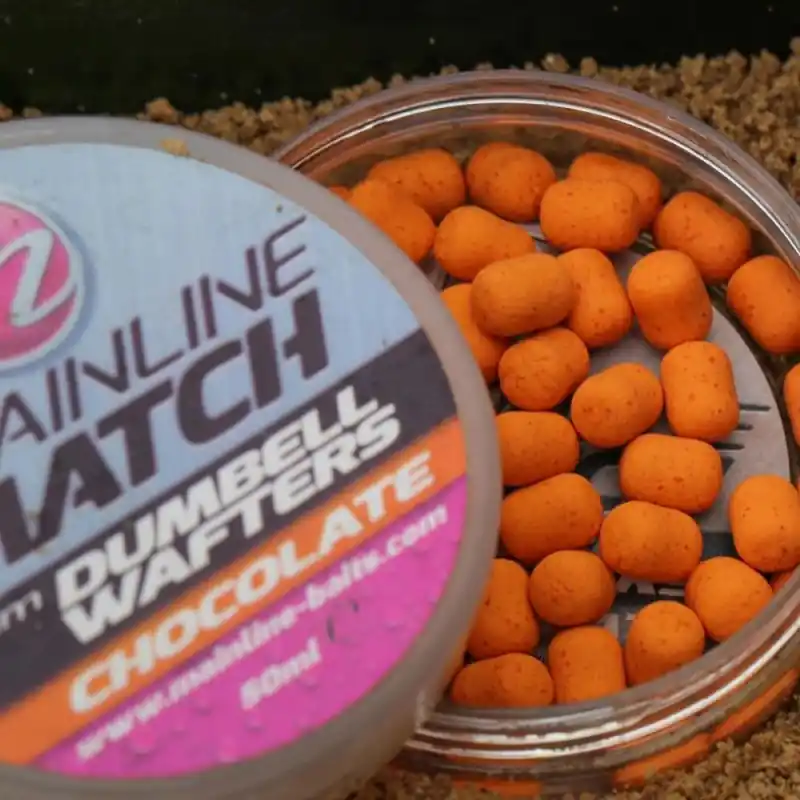 Commander Maintenant DUMBELL WAFTERS 10MM - ORANGE - CHOCOLATE 50G