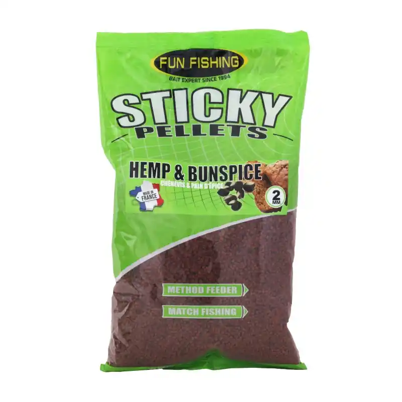 Populaire METHOD PELLETS - HEMP & BUN SPICE 2MM - 700GR FUN FISHING