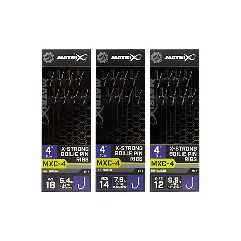 MXC-4 SIZE 14 BARBLESS / 0.20MM / 4" (10CM) / X-STRONG BOILIE PIN - 8P MATRIX Bon Plan