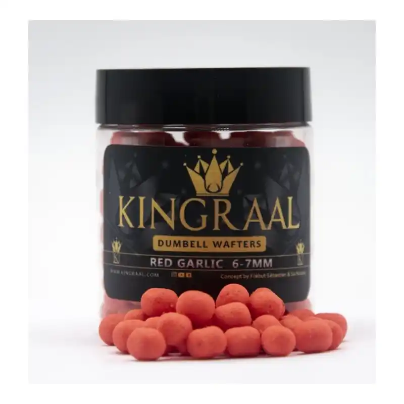 MINI WAFTER DUMBELL RED GARLIC ( NEW 2024 ) MIX 6/7 MM 40GR KINGRAAL Authentique