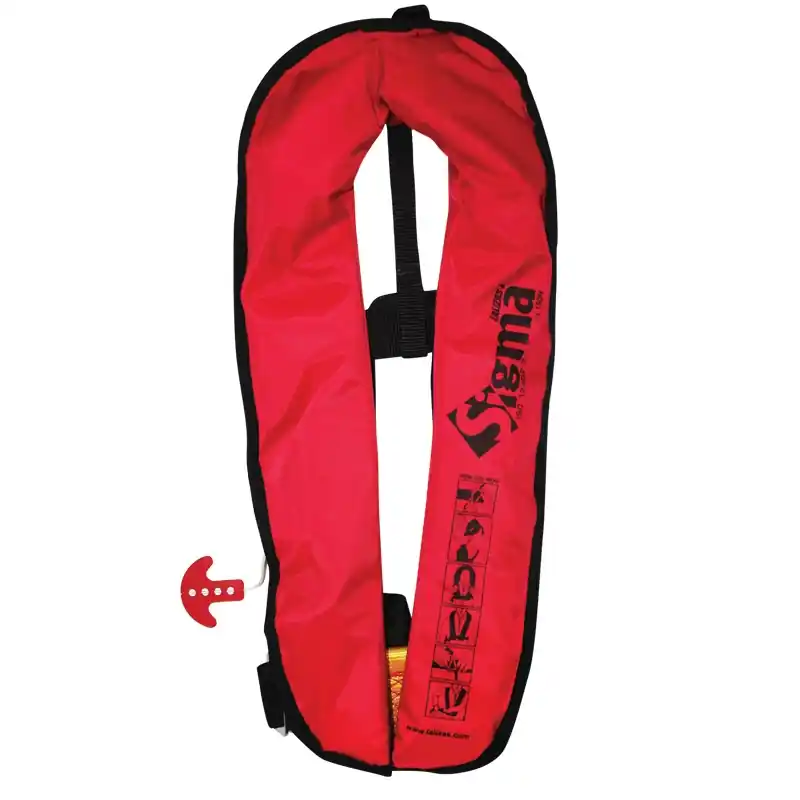Livraison Express Gilet gonflable Lalizas Sigma 170N automatique Rouge + Sous cutale