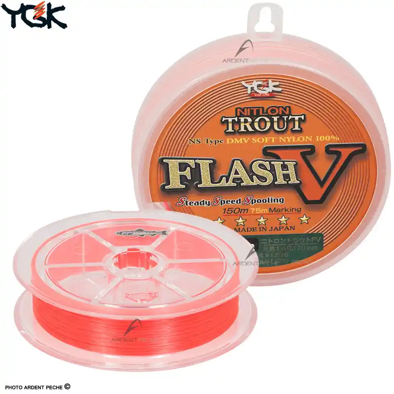 Seulement Aujourd&rsquo;hui Fils nylon YGK Nitlon trout flash V 150m