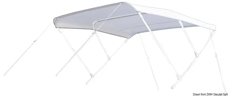 Bimini 3 arceaux Tessilmare Shade Master 180 X 110 X 185/215 Pas Cher