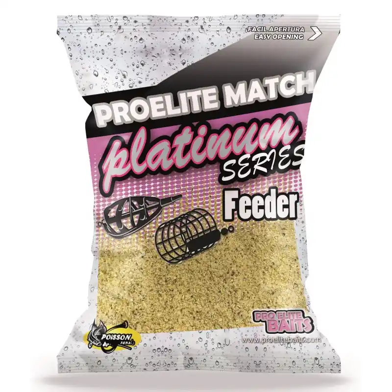 Haute Qualité AMORCE GROUNBAITS PLATINIUM SERIES YELOOW FEEDER 1KG PROELITE BAITS