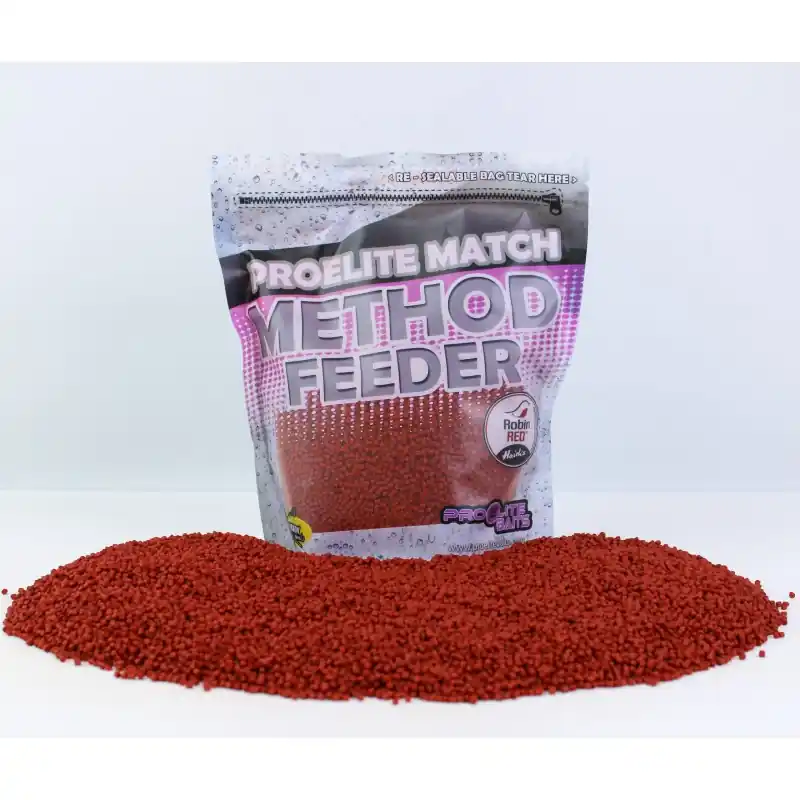 Livraison Express METHOD FEEDER PELLETS 2MM ROBIN RED 600G PROELITE BAITS