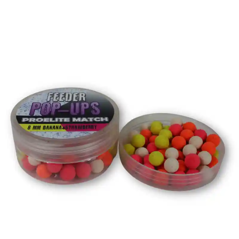 HOOK DUMBELL POP UPS FEEDER 8MM BANANA STRAWBERRY 25G PROELITE BAITS Commande En Gros