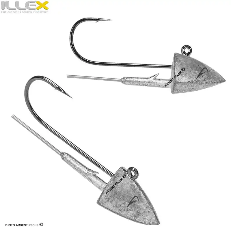 Tête plombée ILLEX Heavy straight jig head Populaire