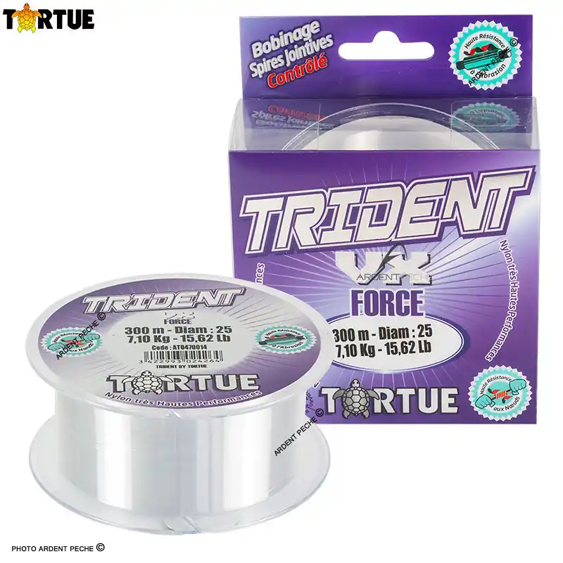 Commander Vite Fils nylon TORTUE Trident VX force 300m