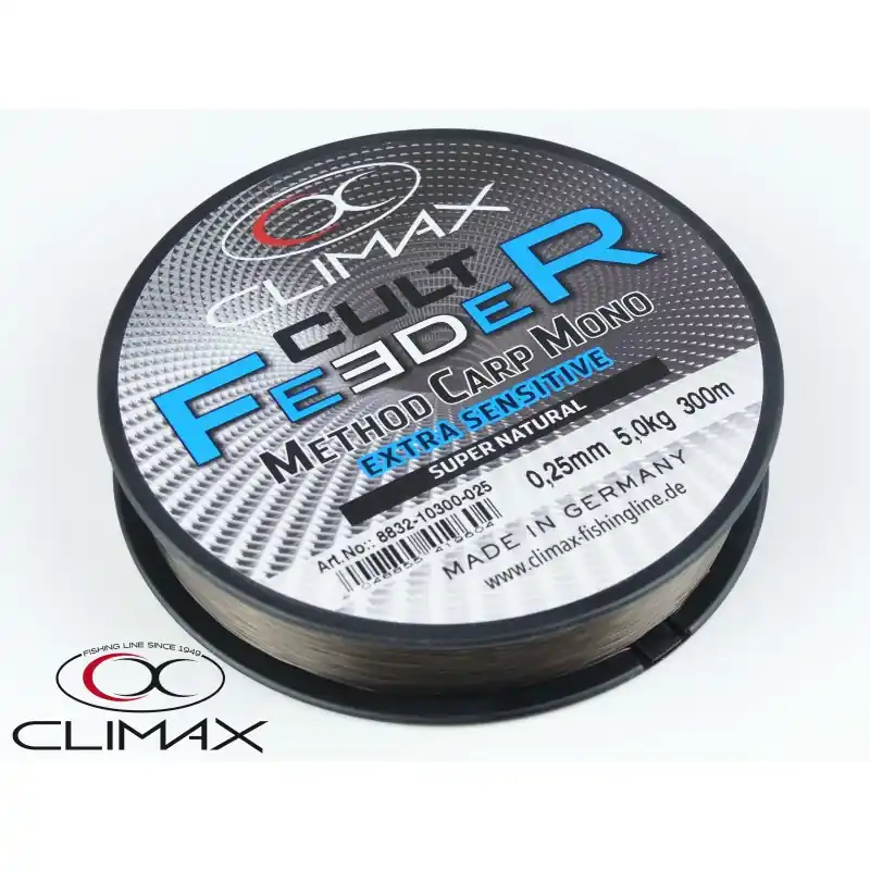 NYLON CULT FEEDER METHOD CARP SB 0.22MM 300M CLIMAX Offre Limitée