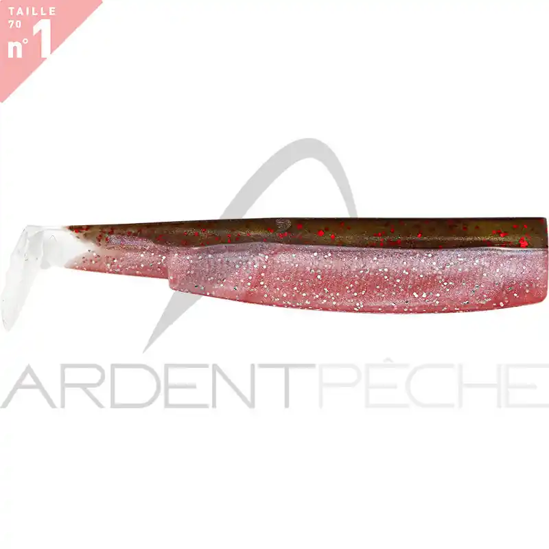 Leurre souple FIIISH Black minnow Corps 70 Commander Vite