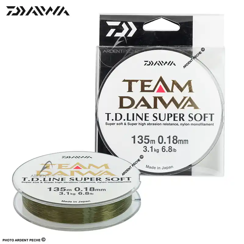 Fils nylon DAIWA Team daiwa line super soft 135m Certifié