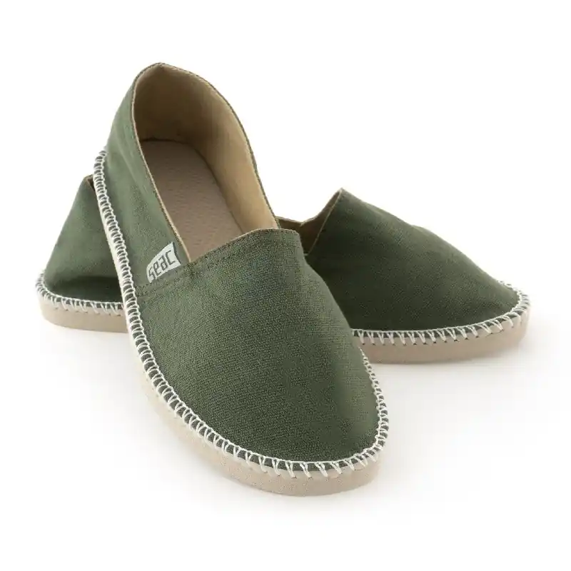 Espadrilles Seac sub Malaga Vert Militaire Jusqu'à Épuisement Des Stocks