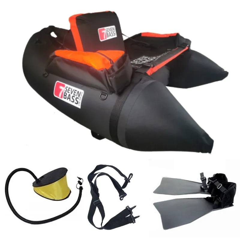 Commander Vite Pack Float tube Seven Bass NRV Black + palmes offertes