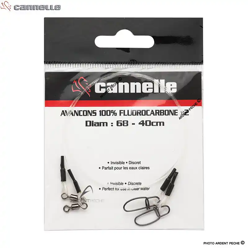 Bas de ligne CANNELLE Fluorocarbone 40cm Vente Flash