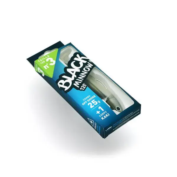 Bon Marché Combo Black Minnow Nº3 120 Off Shore 25 g kaki