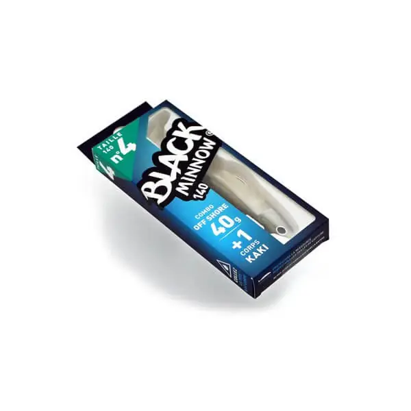Affaire À Saisir Combo Black Minnow Nº4 140 Off Shore 40 g Khaki
