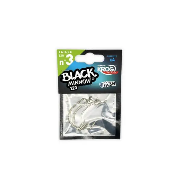 Hameçons Black Minnow Nº3 120 Krog Premium 3 Top Vente