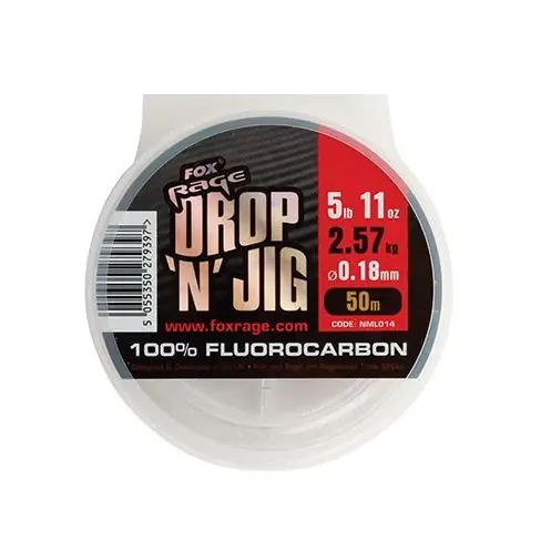 Super Prix Fluorocarbone Fox Rage Goutte N Jig 50 m