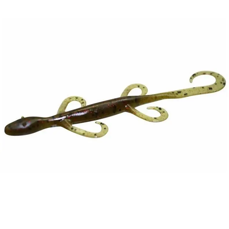 Leurre souple Zoom Mini Lézard 100 mm Vert Citrouille Rouge Vente Flash