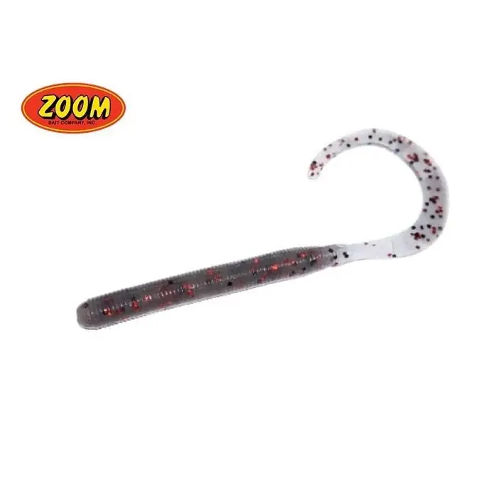 Petit Prix Leurre souple Zoom Curly Tail 100 mm Smoke Red Special