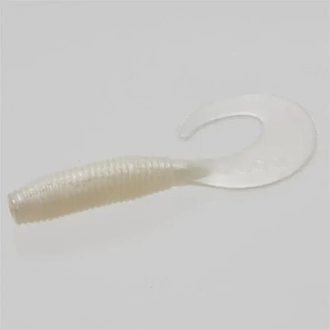 Leurre souple Zoom Gros Albert Grub 3‘‘ 75 mm Perle blanche Quantité Limitée