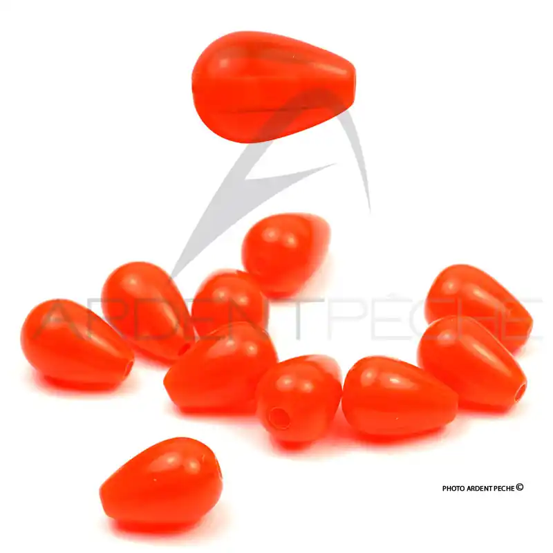 Vente Directe Perles goutte d´eau plastique fluo W