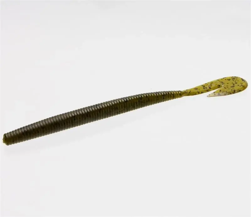 Leurre souple Zoom Ultra Vibe Vis sans fin 150 mm Citrouille verte Seulement Aujourd'hui