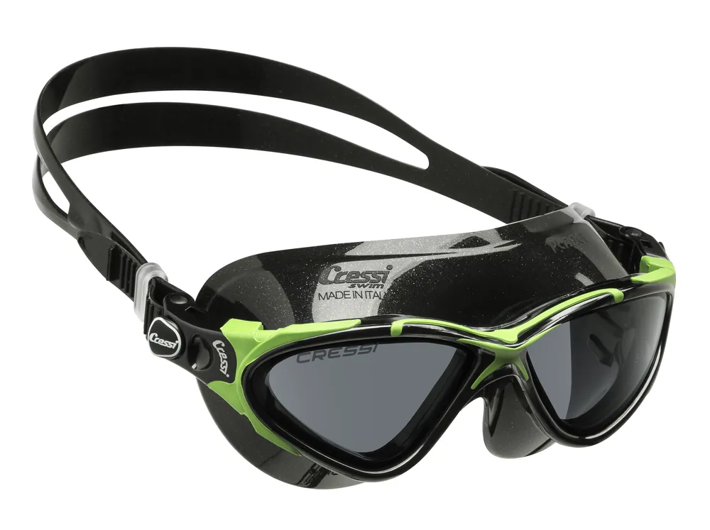 Masque de natation Cressi Planet Googles - Lime/Noir Acheter Direct