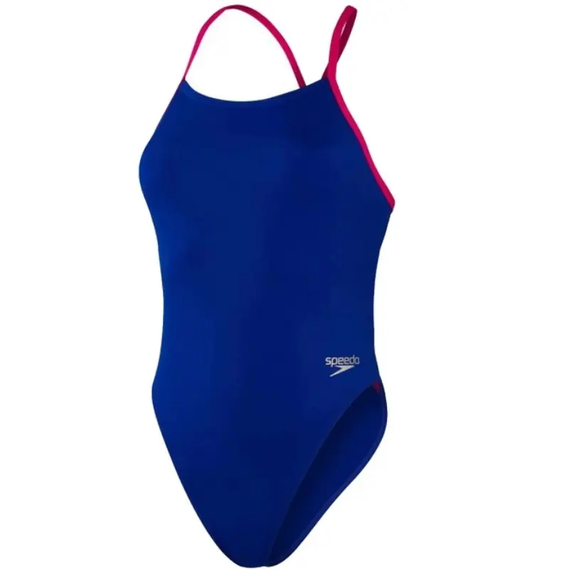 Maillot de bain Solid Tie-Back Speedo Bleu Jusqu'à Épuisement Des Stocks