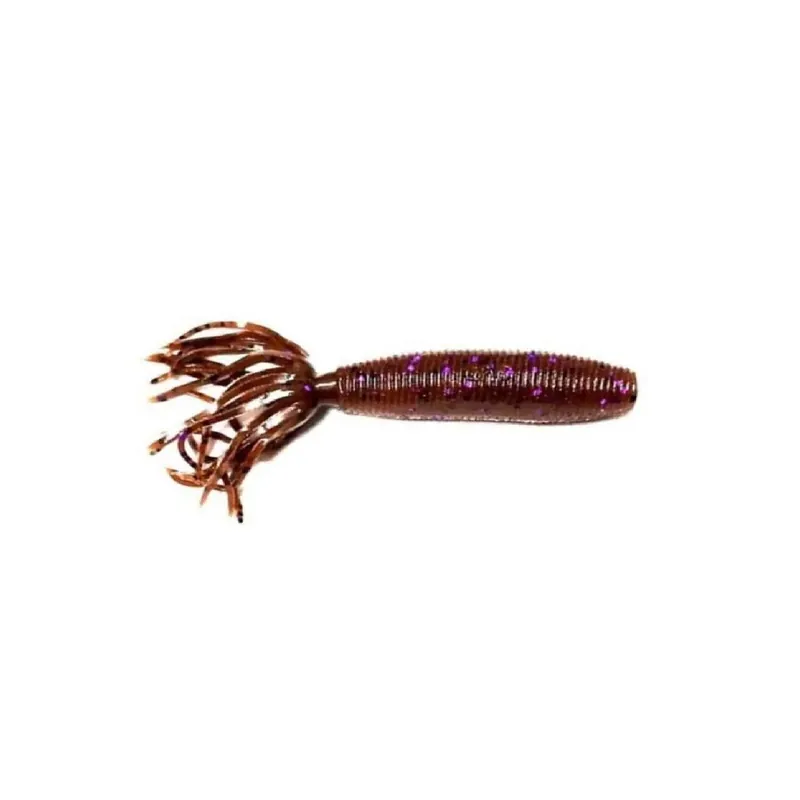 Leurre souple Yamamoto Fat Ika 4‘‘ 100 mm Special Cinnamon Purple Promotion Saisonnière