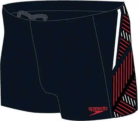 Dernière Chance Aquashort Tech Panel Speedo Black/Fed Red/White – Taille 46