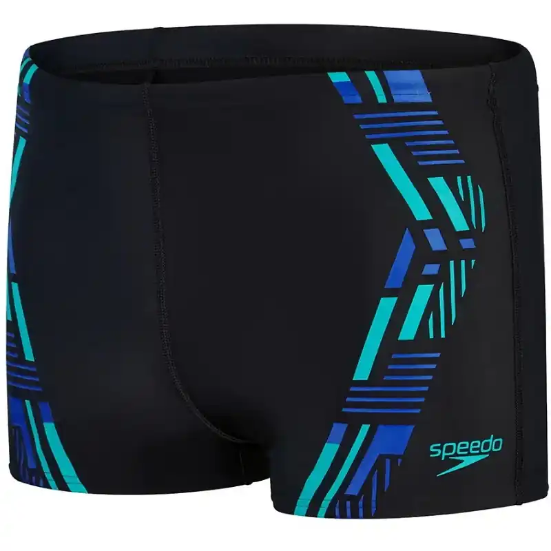 Livraison Express Aquashort Tech Print Speedo Black/Fed Red/White