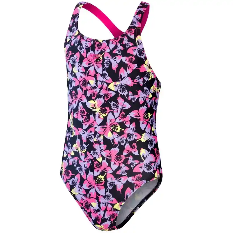Dernière Chance Maillot de bain Allover Medalist Speedo Black/Rose Violet/Miami Lilac/Sunblaze