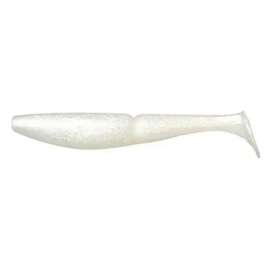 Leurre souple Sawamura One Up Shad 7 - 148 mm Blanc soyeux 027 Jusqu'à Épuisement Des Stocks