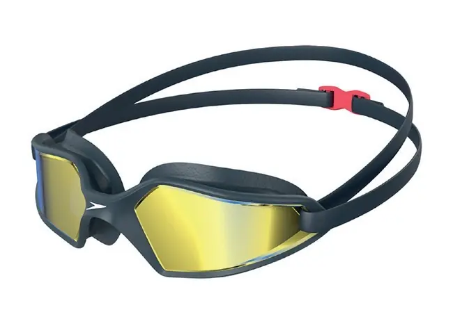 lunettes de natation Hydropulse Mirror Speedo Navy/Oxid Grey/Phoenix Red/Gold Prix Promo