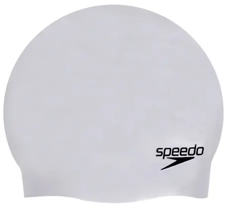 Bonnet de natation Plain Moulded Silicone Speedo Chrome Produit De Marque