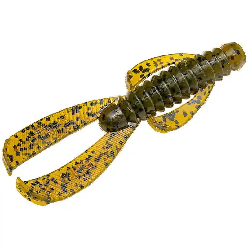 Leurre souple Strike King Ned Bug 65 mm Citrouille verte Commander Vite