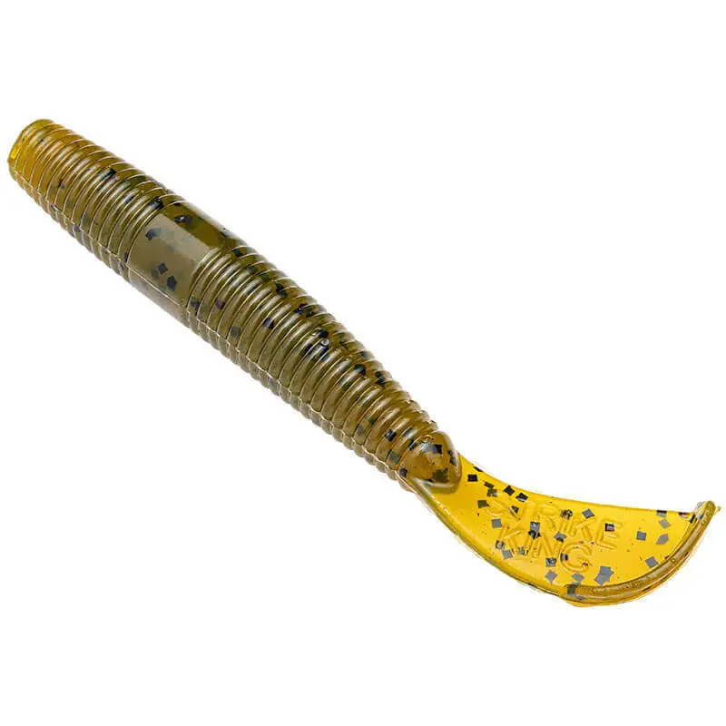 Jusqu&rsquo;à Épuisement Des Stocks Leurre souple Strike King Ned Cut-R 75 mm Citrouille verte
