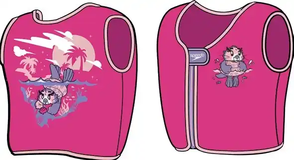Gilet de natation pour fille Learn to swim Character Printed Float Speedo Aria Miami Lilac/Sweet Taro – Taille 2/4 ans Commander Maintenant